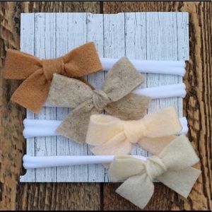 Neutral baby girl headbands